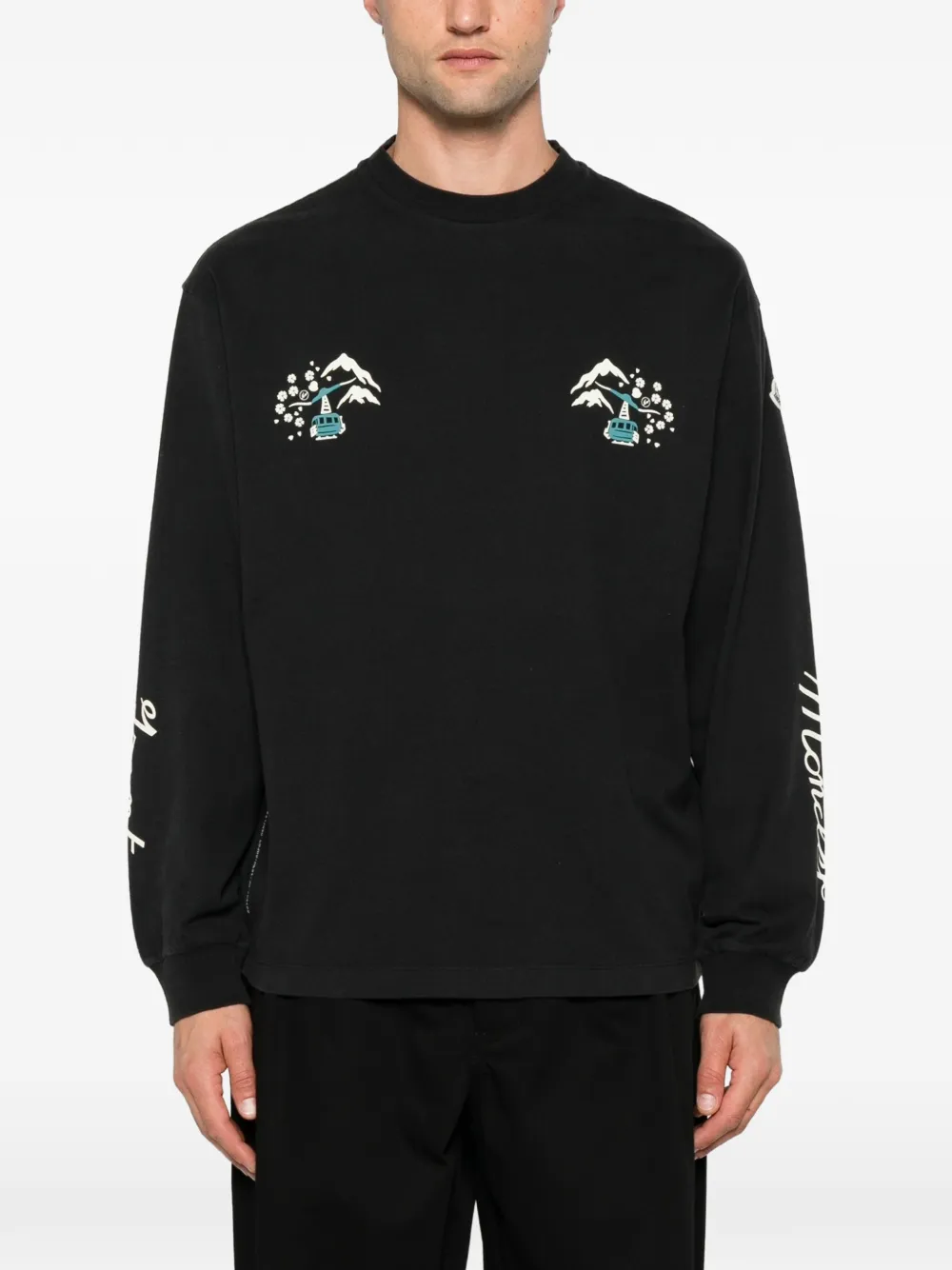 Moncler x Fragment T-shirt Zwart