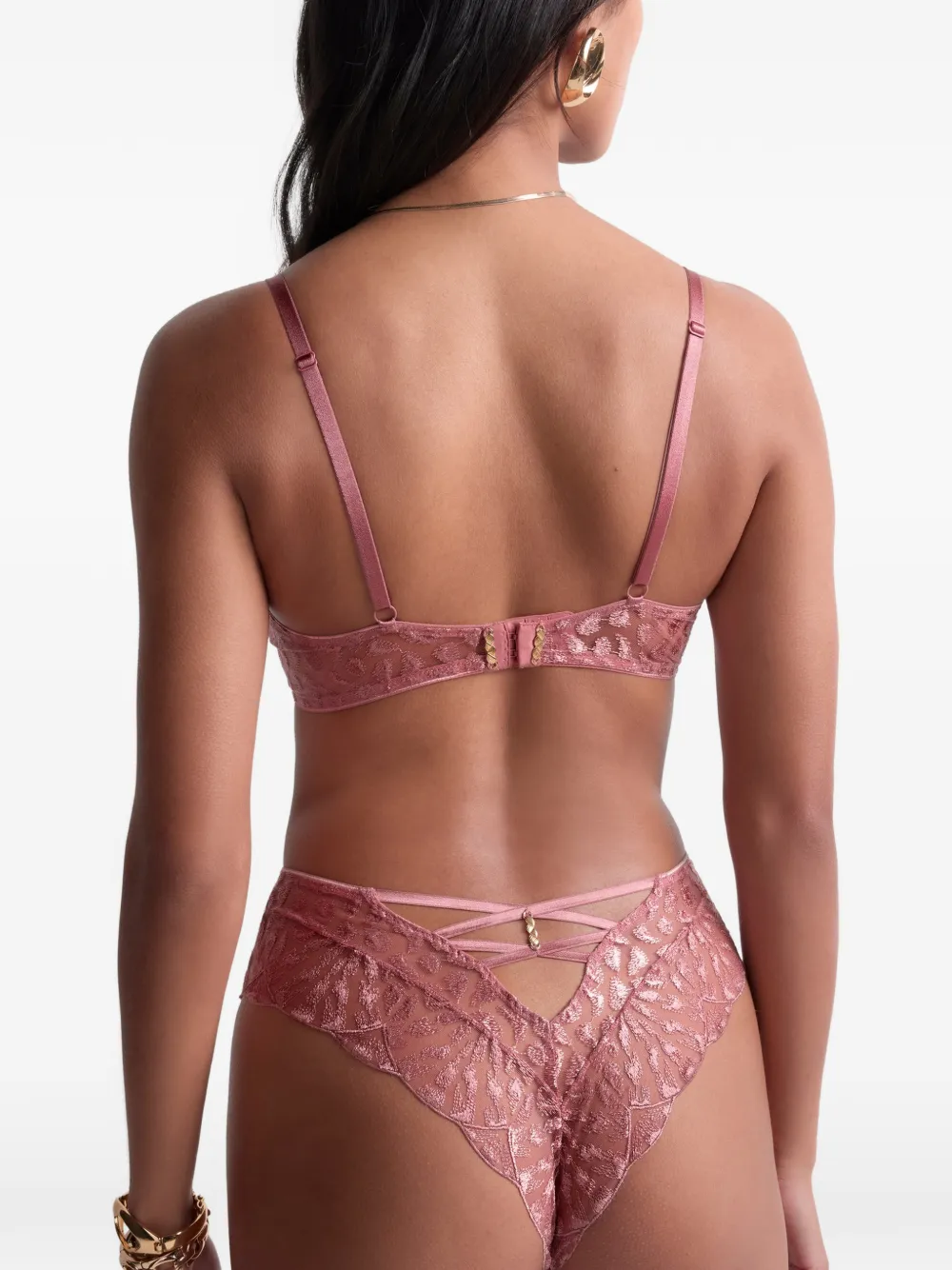 Aubade Crazy In Love slip met borduurwerk Roze