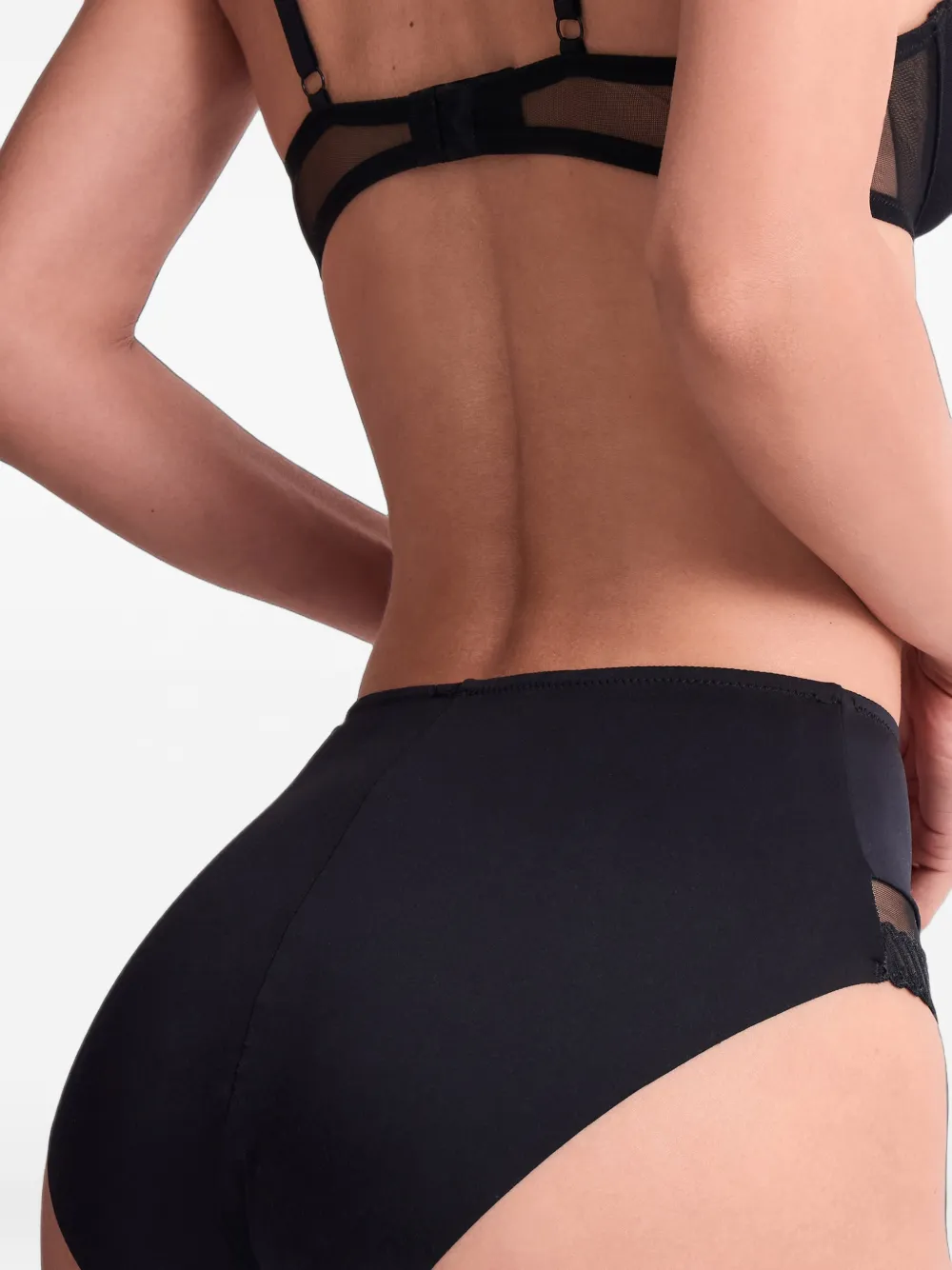 Aubade Sheer Emotion slip met hoge taille Zwart