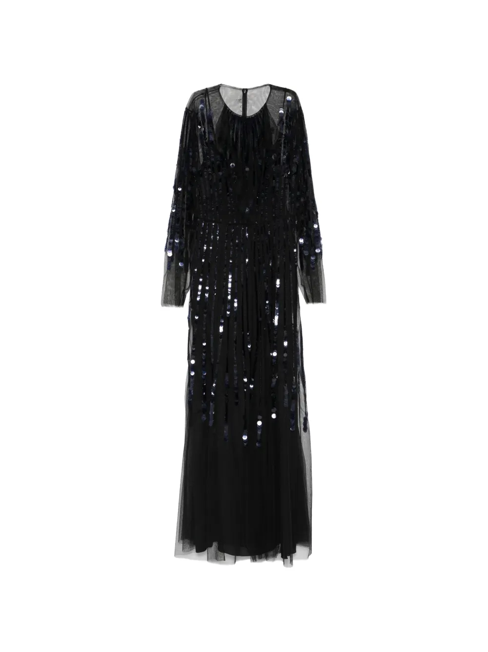 Alberta Ferretti sequin-embellished tulle maxi dress