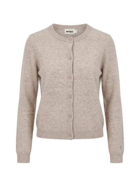 Not Shy Naline button-up knitted cashmere cardigan