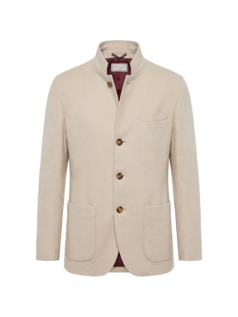 Brunello Cucinelli mandarin-collar jacket