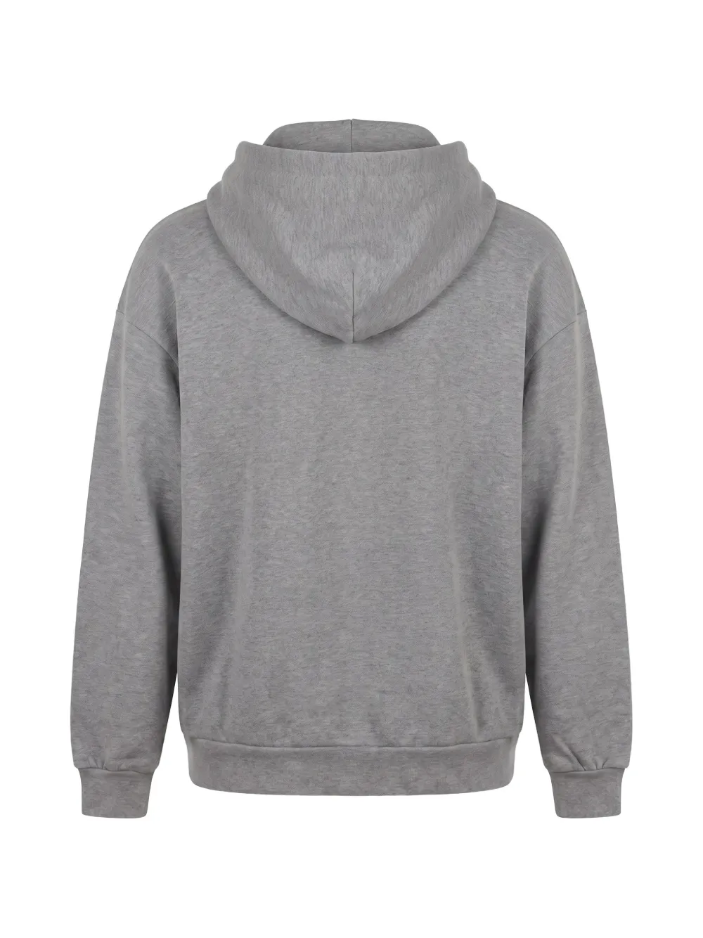 Gucci logo-embroidered zip-up hoodie Grijs