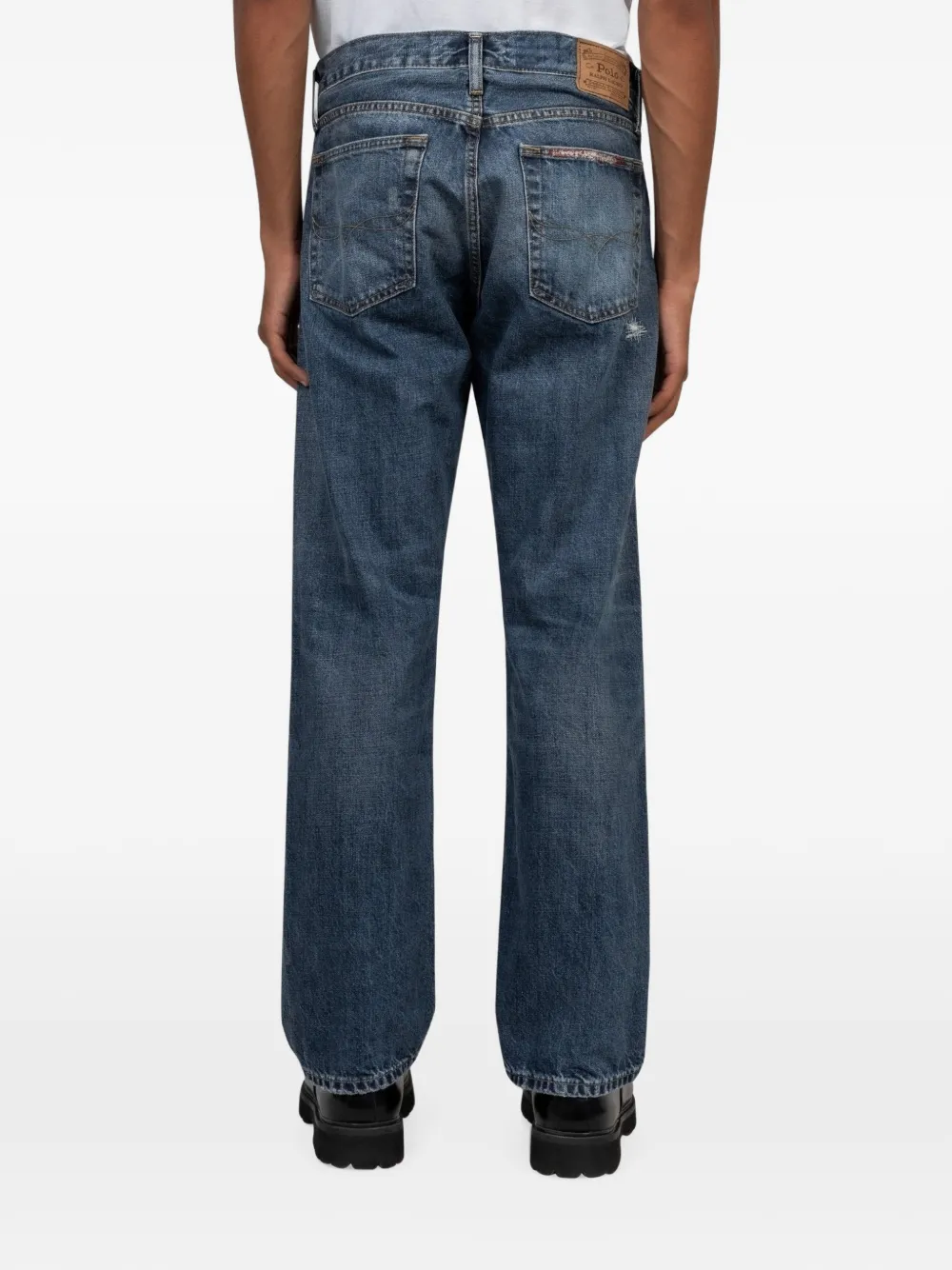 Polo Ralph Lauren Gerafelde jeans Blauw