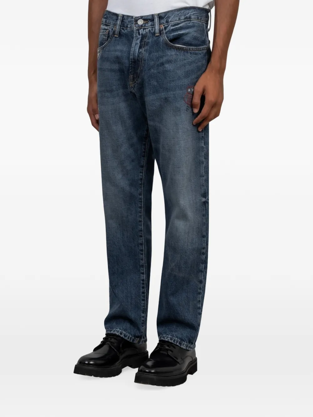 Polo Ralph Lauren Gerafelde jeans Blauw