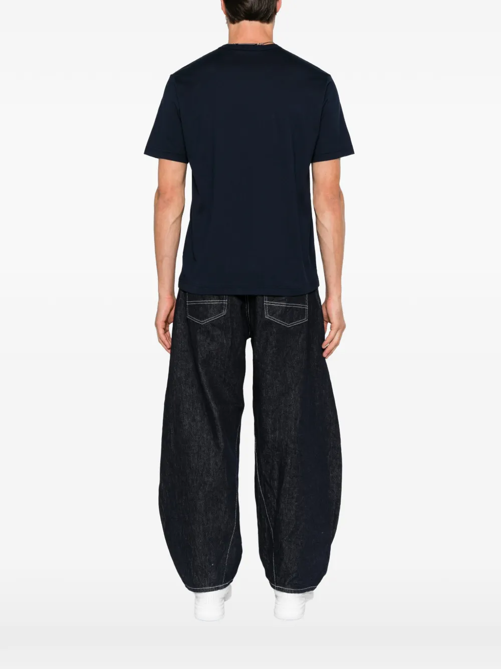 Comme des Garçons Homme T-shirt met logoprint Blauw