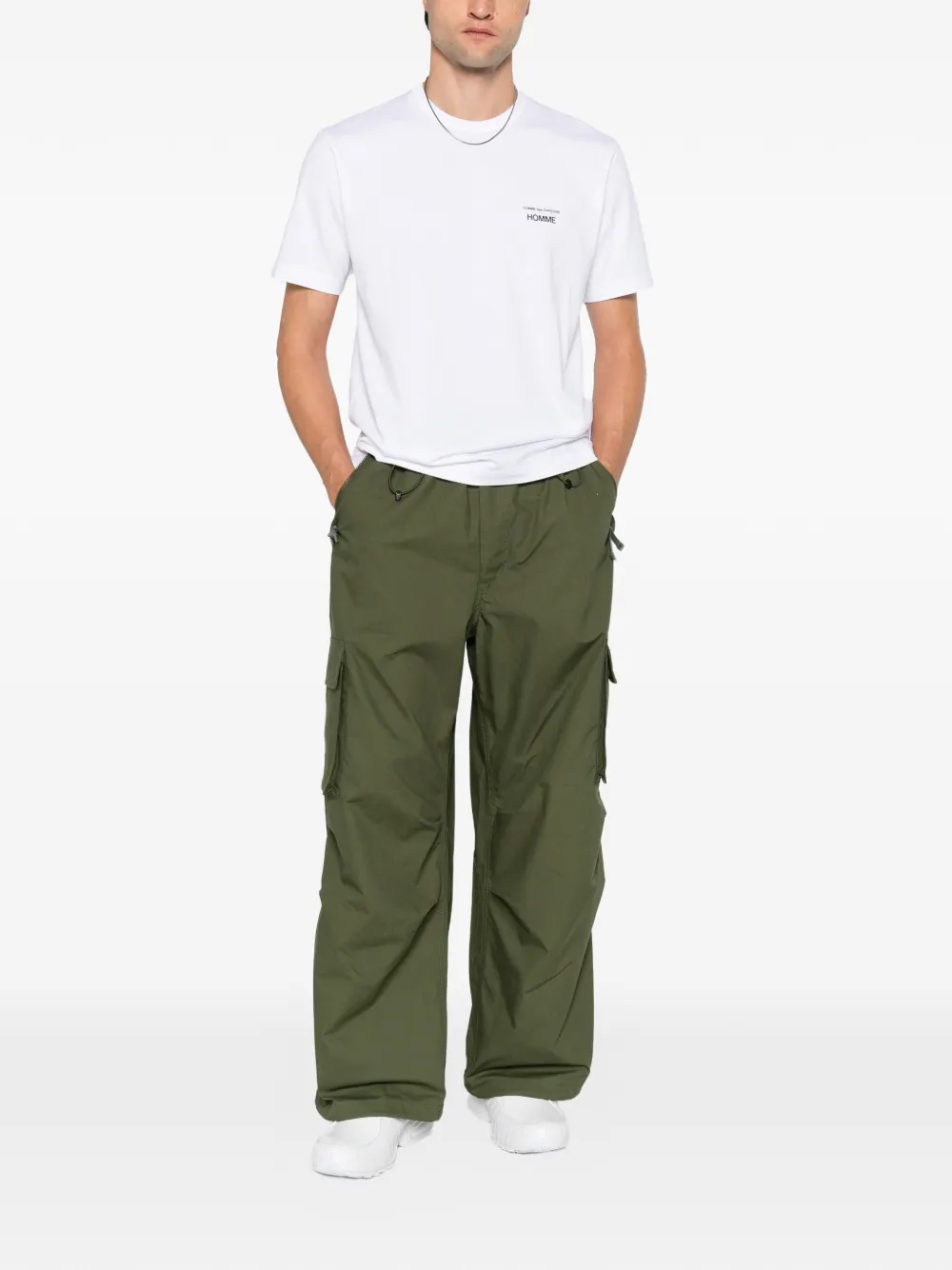 Comme des Garçons Homme T-shirt met logoprint Wit