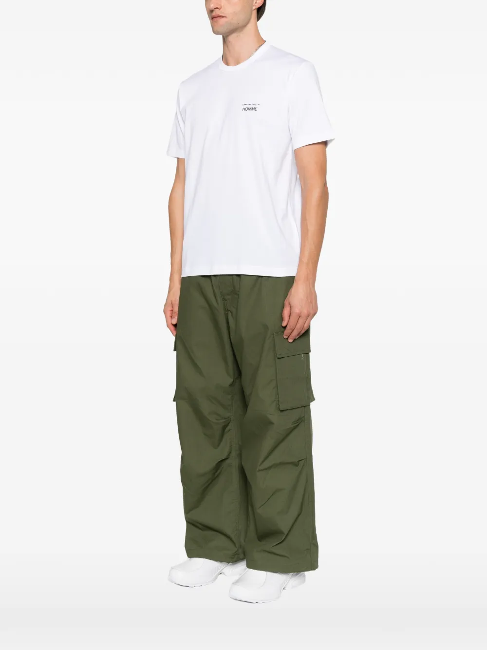 Comme des Garçons Homme T-shirt met logoprint Wit