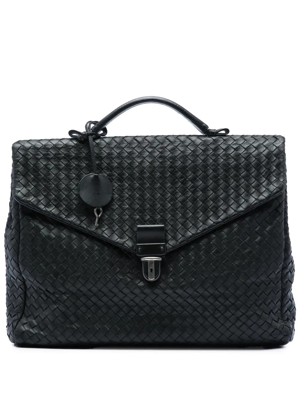 Bottega Veneta Pre-Owned 2012-2026 Nappa Intrecciato business bag - Nero