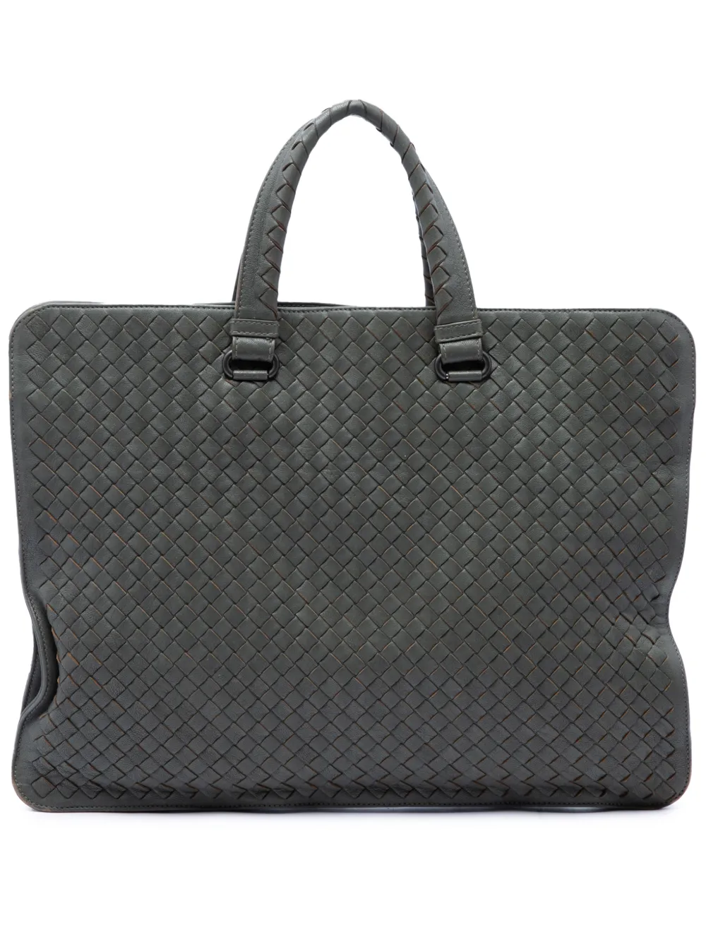 Bottega Veneta Pre-Owned 2012-2026 Nappa Intrecciato business bag - Grigio