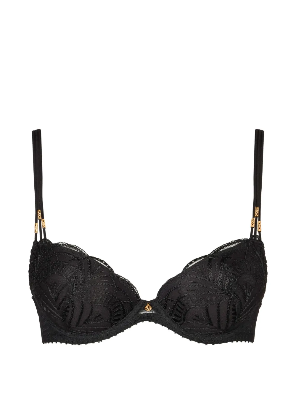 Aubade Vibes Plunge-BH mit Stickerei - Schwarz