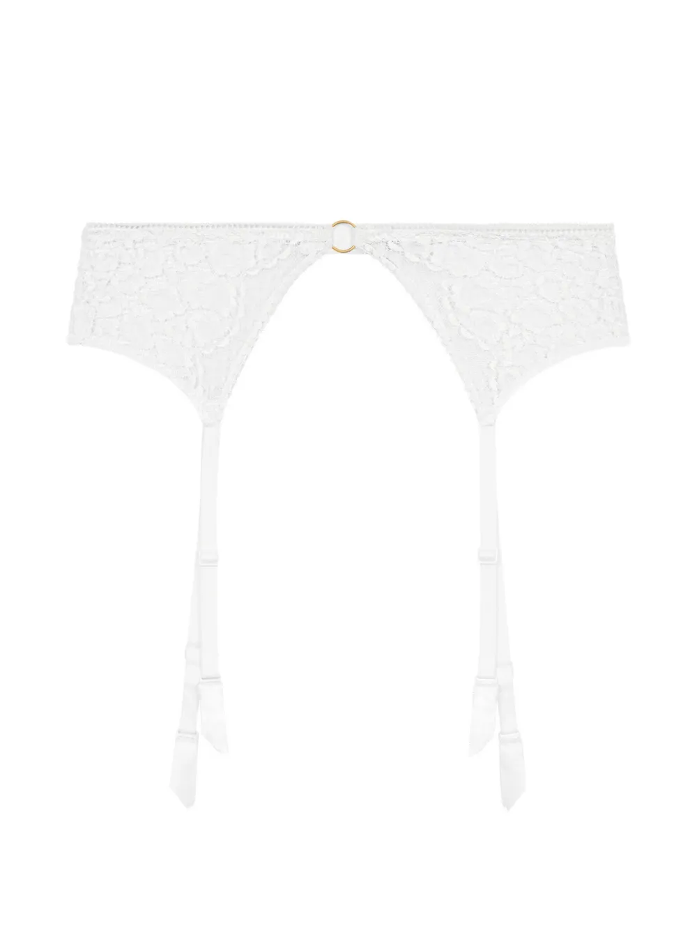 Aubade Illusion Fauve lace suspender belt