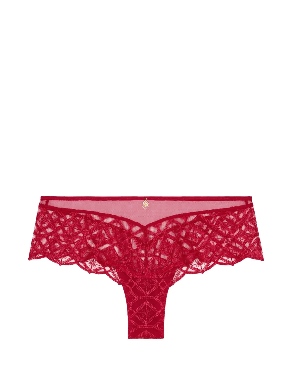 Aubade Slip Sense Of Illusion in pizzo ricamato - Rosso