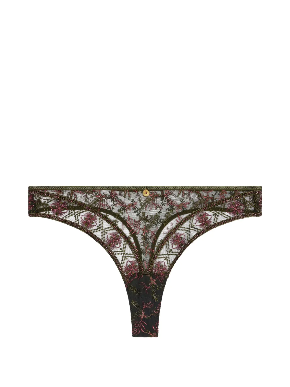 Aubade Sound Of Heart embroidered thong