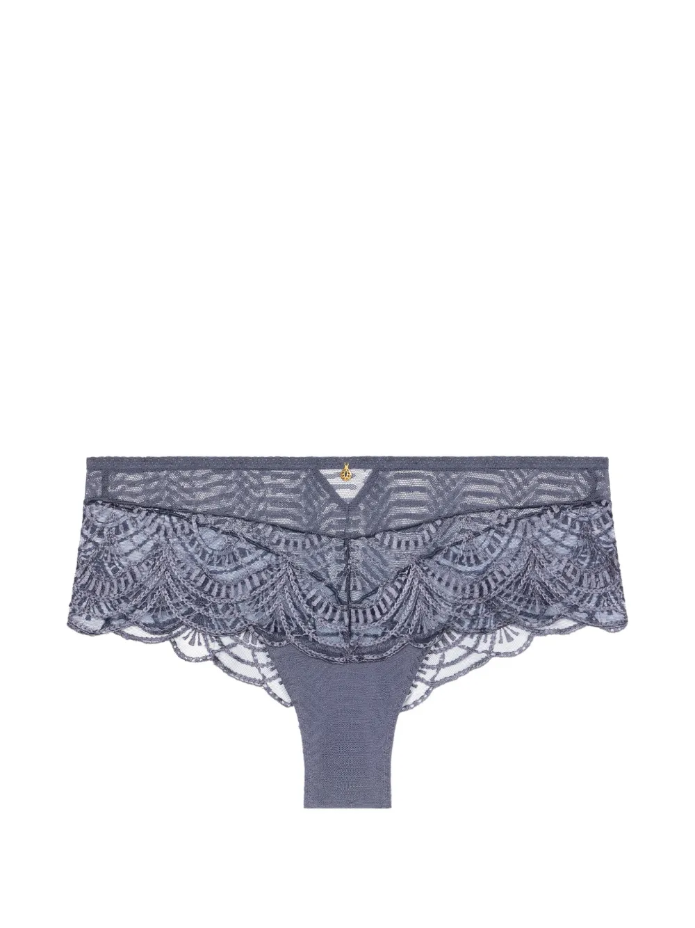 Aubade Slip Vibes con finiture in pizzo - Blu