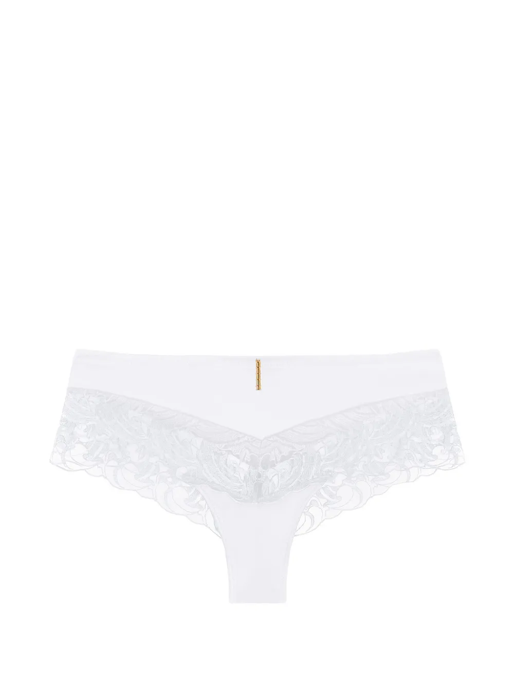 Aubade Satin Memories Slip mit Spitzenbesatz - Blau