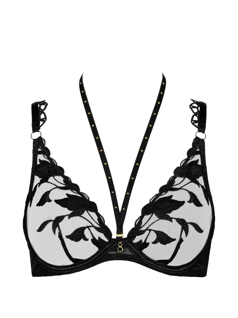 Aubade Reggiseno Night at Paradise con ricamo a fiori - Nero