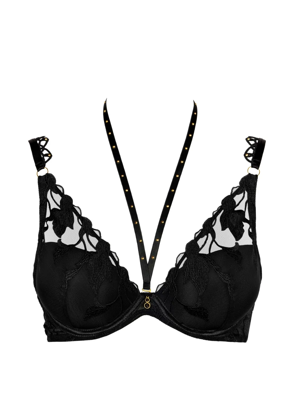 Aubade Reggiseno Night at Paradise ricamato con scollo profondo - Nero