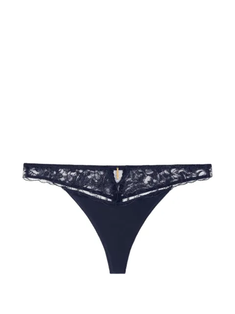 Aubade Satin Memories embroidered tanga briefs