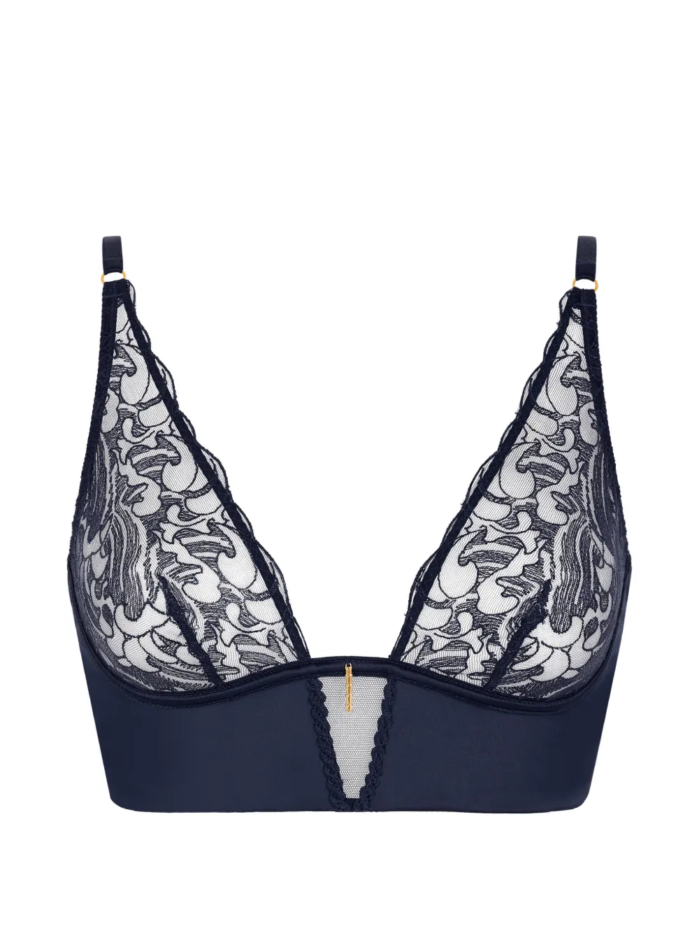 Aubade Satin Memories Triangel-Bralette - Blau