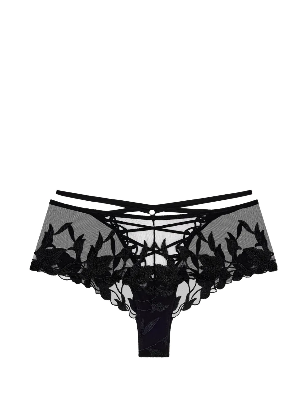 Aubade embroidered lace-up briefs