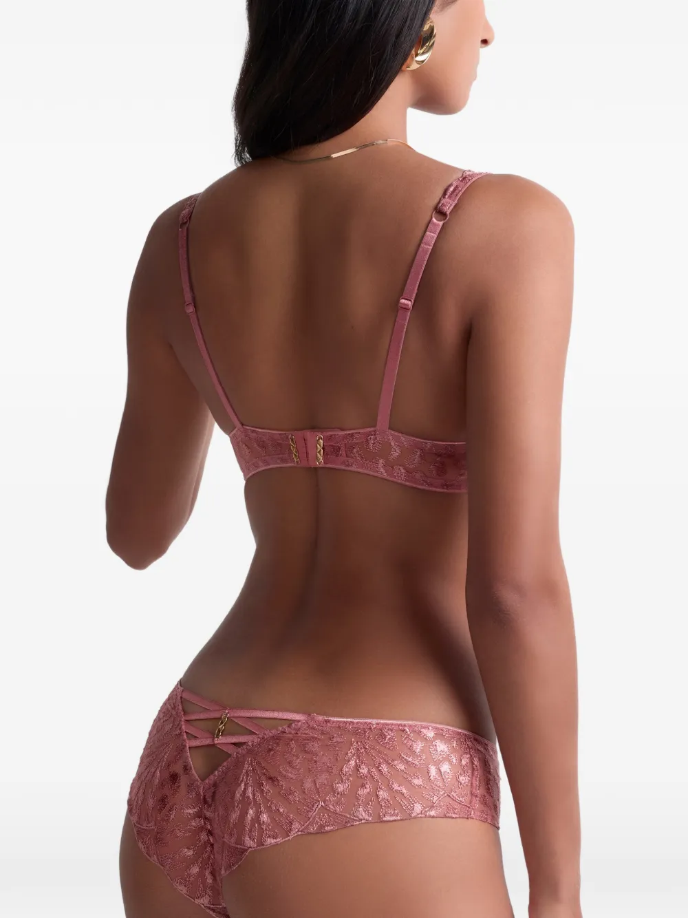 Aubade Crazy In Love slip met borduurwerk Roze