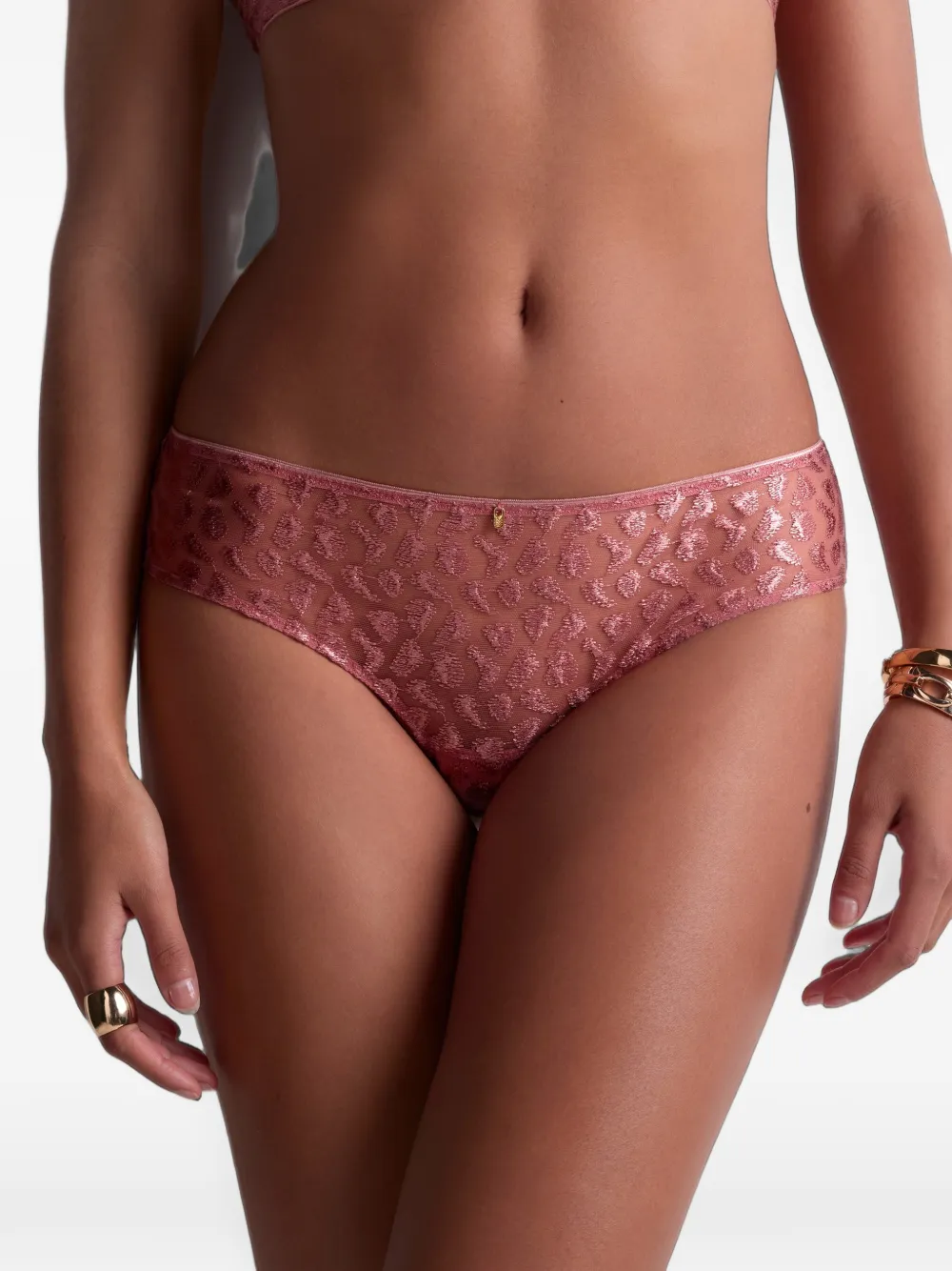 Aubade Crazy In Love slip met borduurwerk Roze