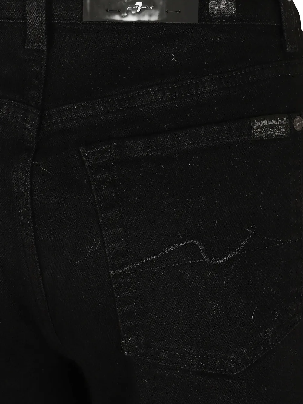 7 For All Mankind Lotta jeans met wijde pijpen Zwart