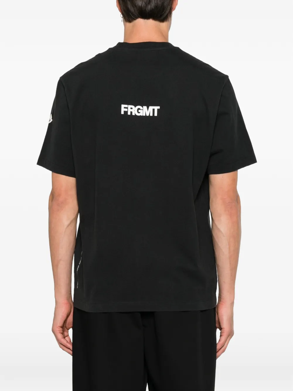 Moncler T-shirt met print Zwart