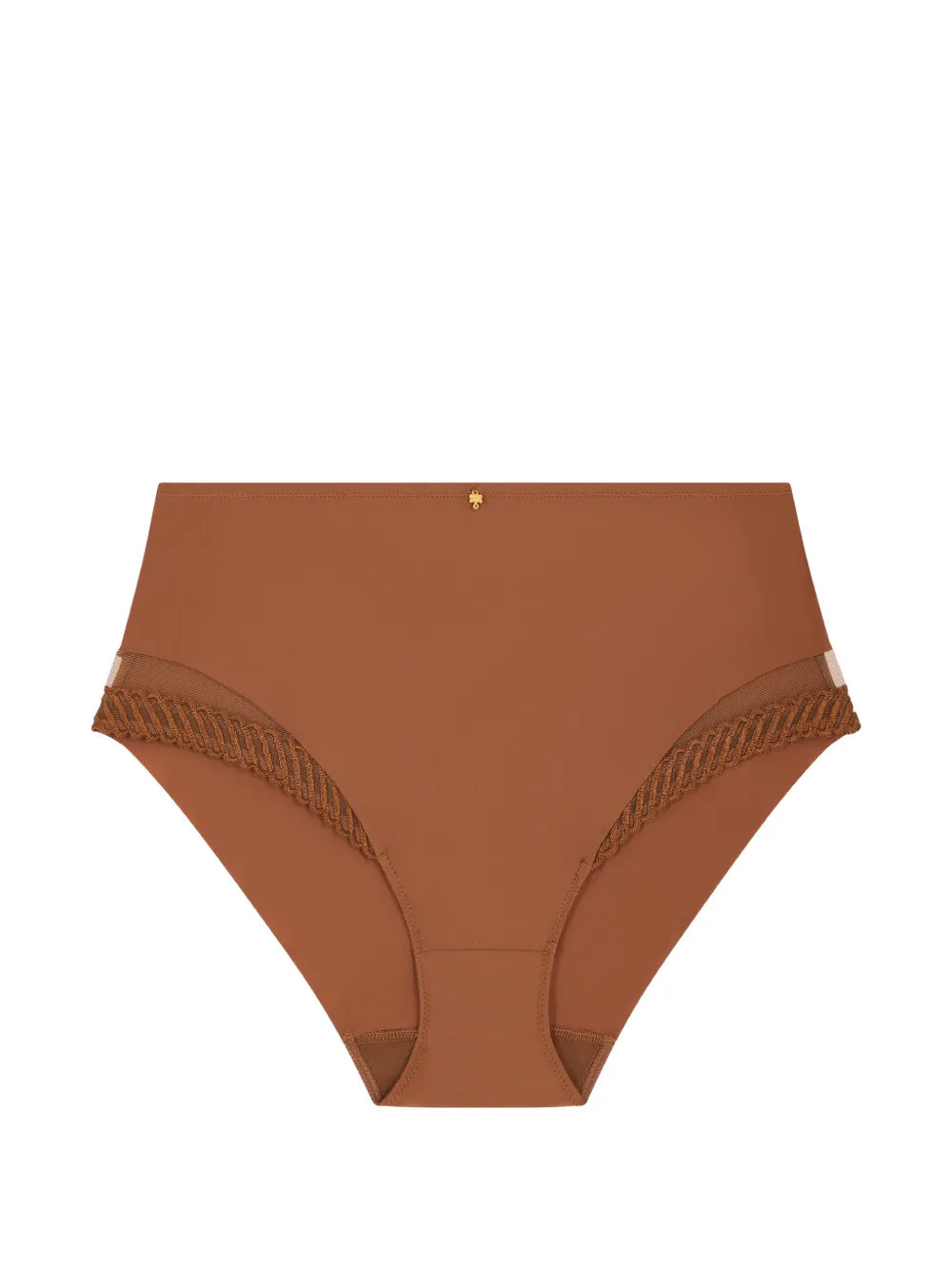 Aubade Sheer Emotion Slip mit hohem Bund - Braun