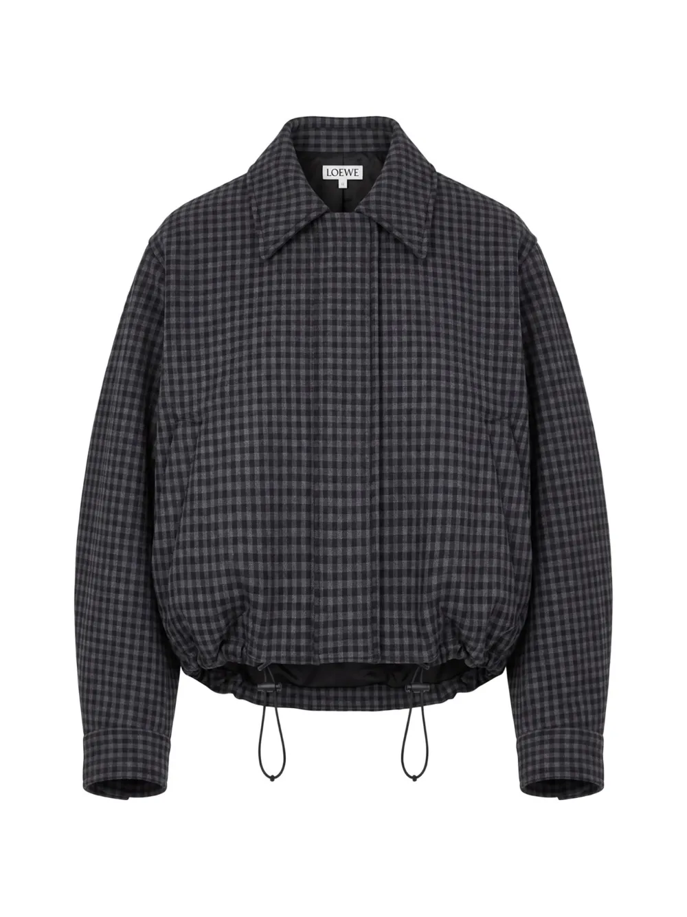LOEWE gingham-check wool jacket