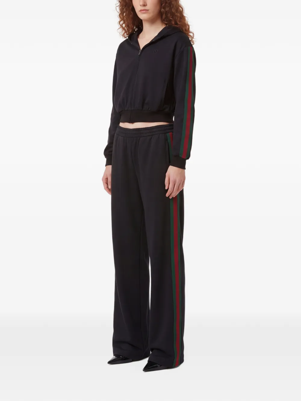 Gucci Hoodie met rits Zwart