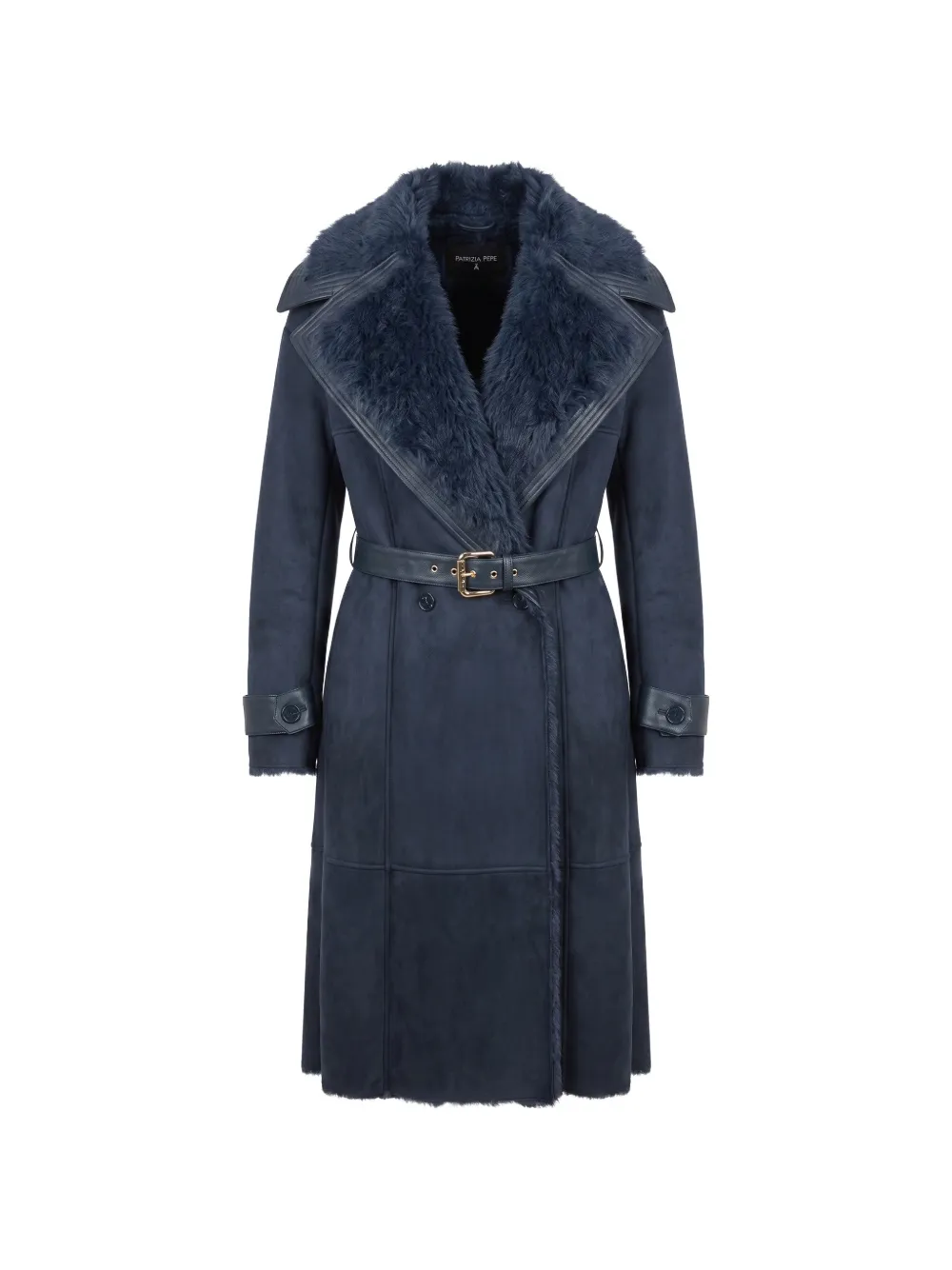 Patrizia Pepe belted shearling coat