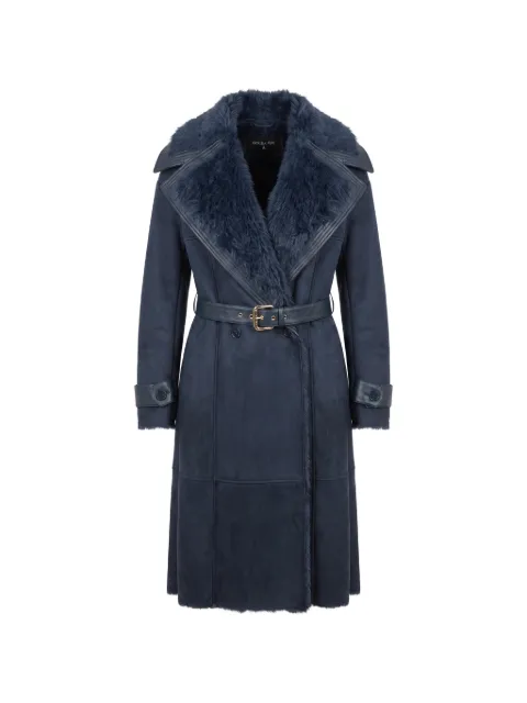 Patrizia Pepe belted shearling coat