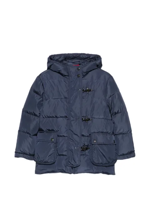 Fay Kids toggle-fastening hooded puffer jacket
