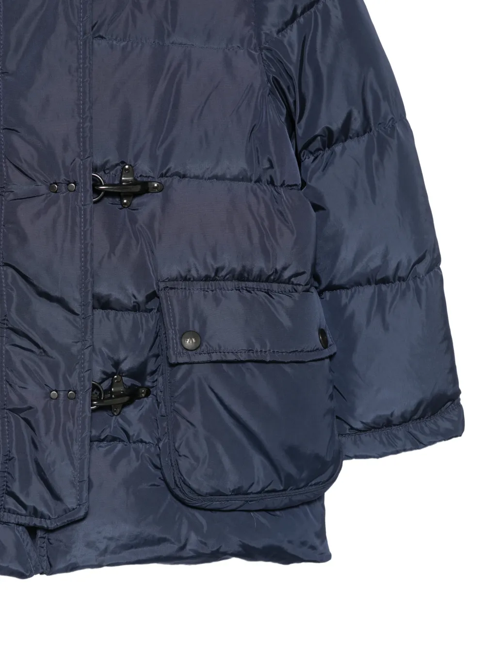 Fay Kids Jack met capuchon en houtje-touwtje sluiting Blauw