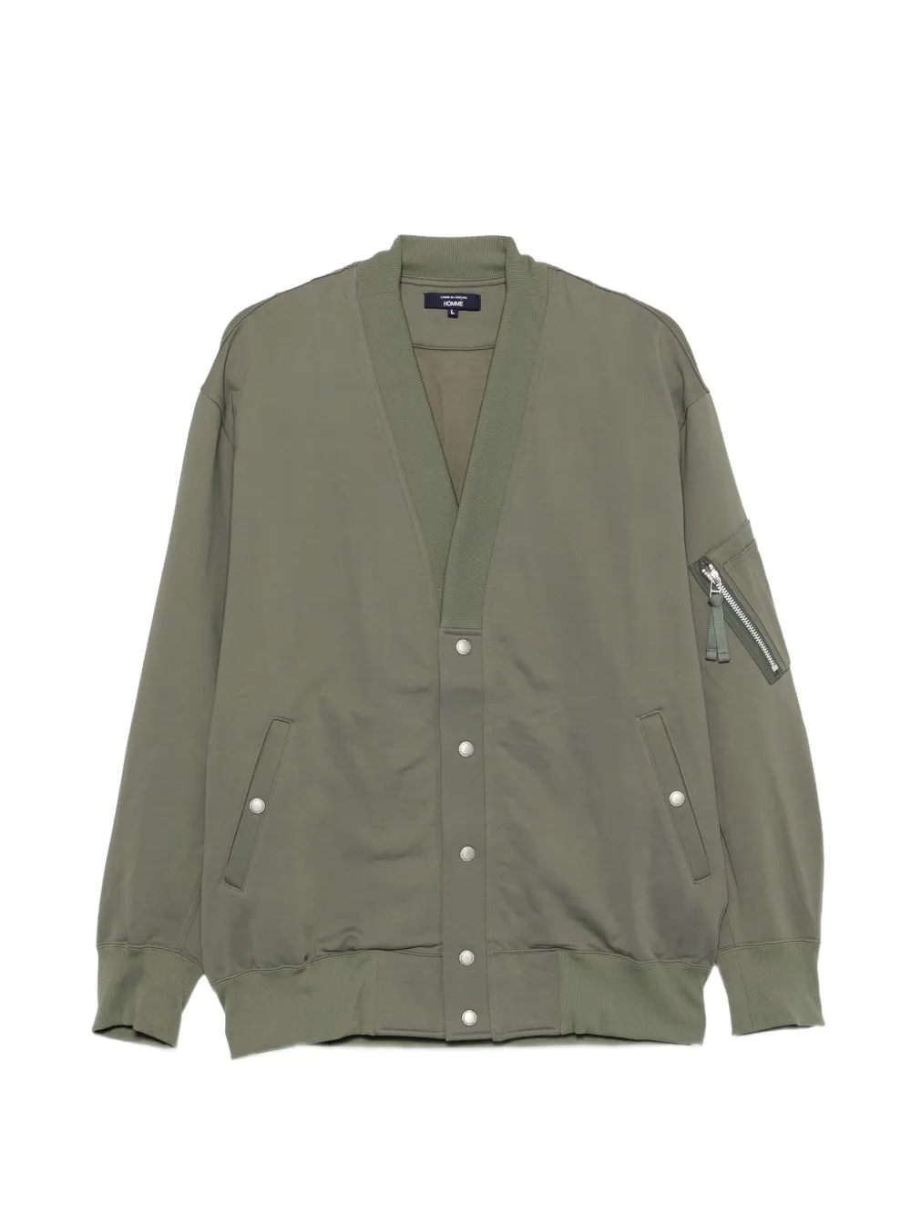 Comme des Garçons Homme Bomberjack met V-hals Groen