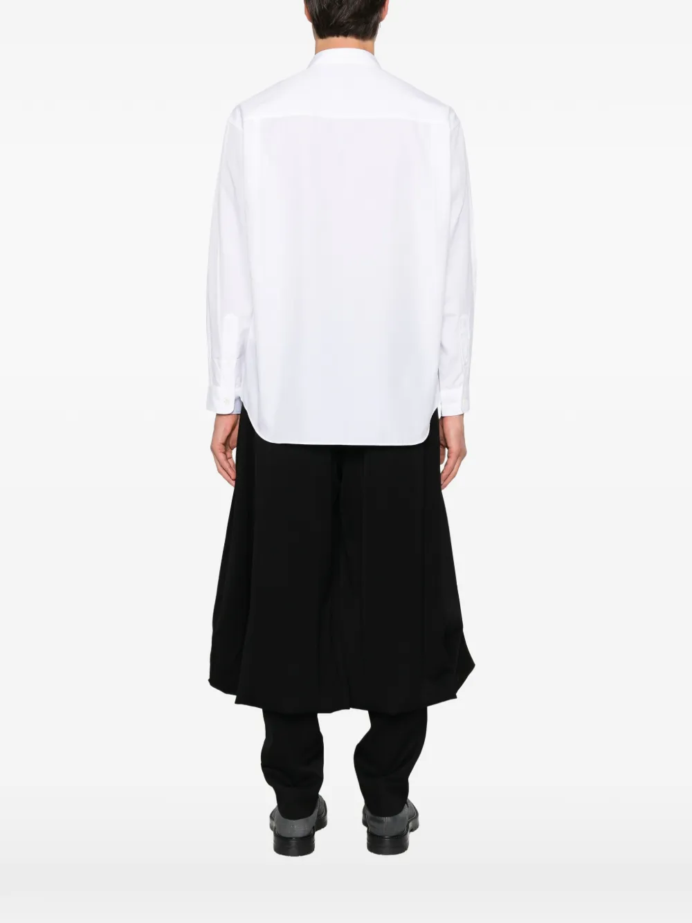 Comme des Garçons Homme Overhemd met geborduurd logo Wit