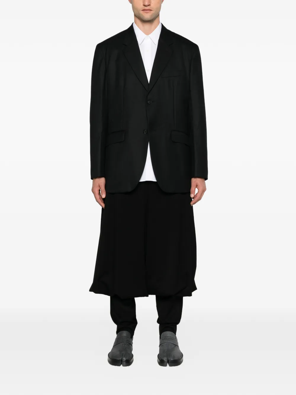 Comme des Garçons Homme Overhemd met geborduurd logo Wit