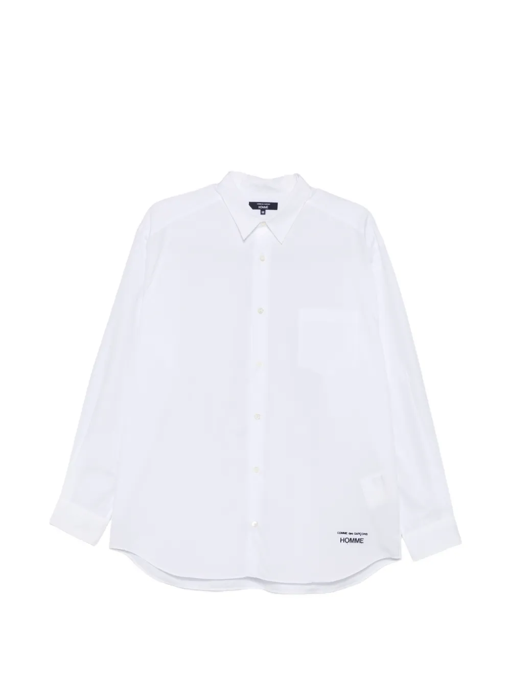 Comme des Garçons Homme logo-embroidered cotton shirt