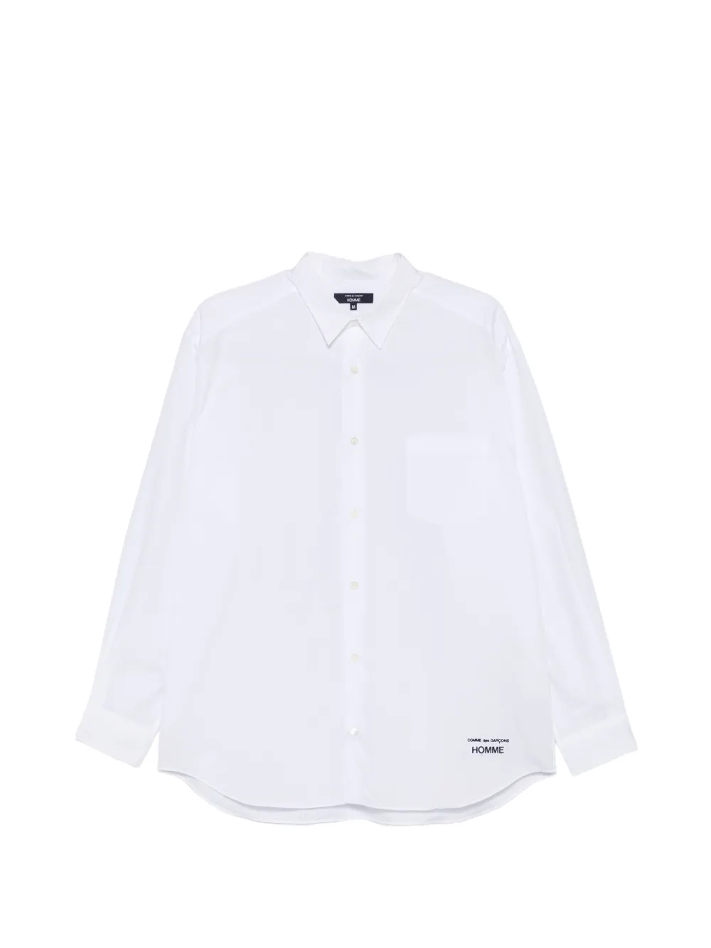 Comme des Garçons Homme logo-embroidered cotton shirt