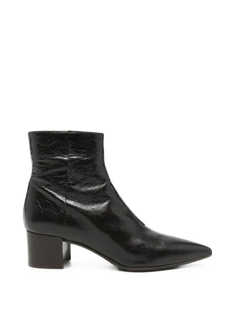 lorena paggi pointed-toe leather ankle boots