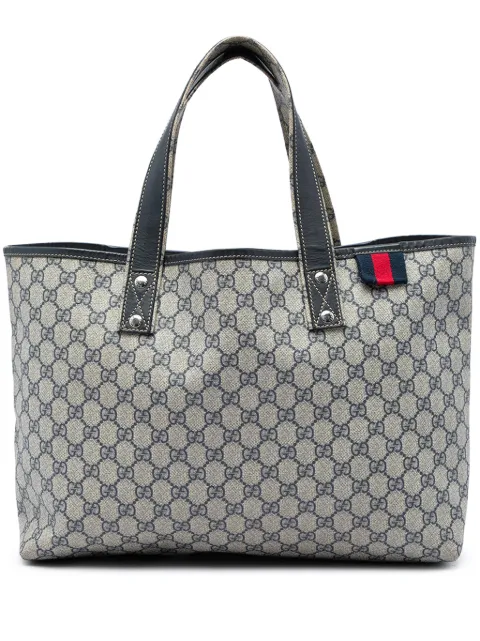 Gucci Pre-Owned 2016-2026 Medium GG Supreme Web Loop tote bag
