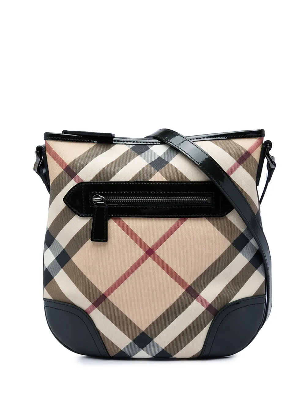 Burberry Pre-Owned 2000-2017 Supernova Check Coated Canvas Dryden crossbody bag - Toni neutri