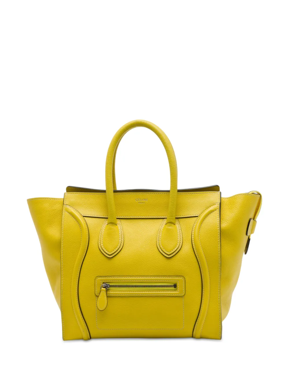Celine Pre-Owned 2012 Mini Grained Calfskin Luggage tote bag - Giallo