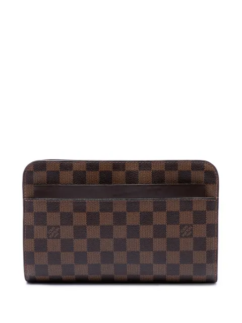 Louis Vuitton Pre-Owned 2014 Damier Ebene Saint Louis Pochette clutch bag