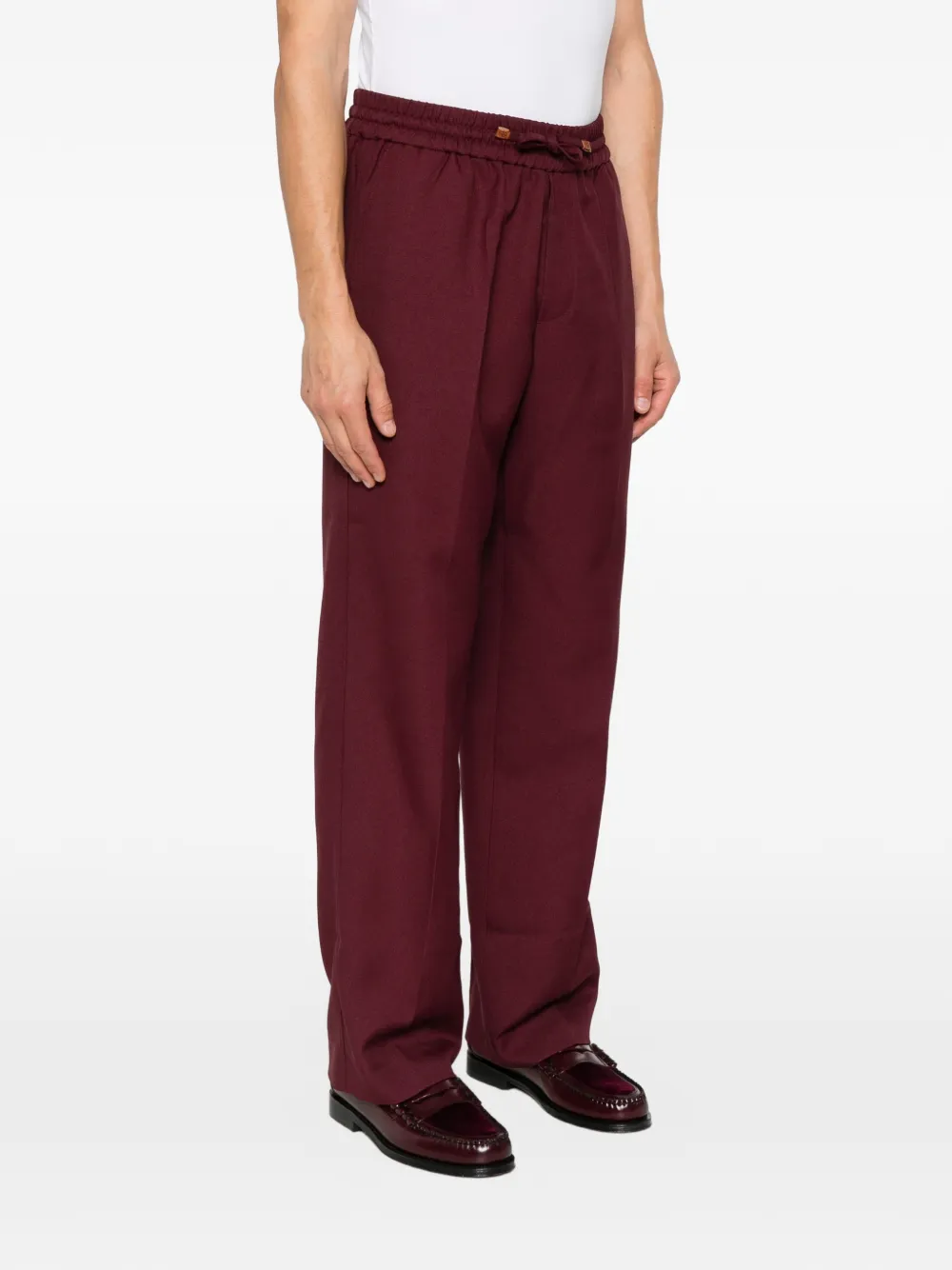 Drôle De Monsieur Broek met trekkoord Rood