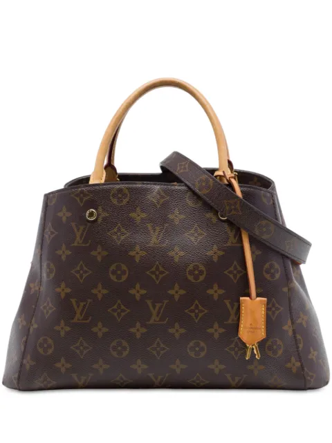 Louis Vuitton Pre-Owned bolsa satchel Monogram Montaigne MM 2016