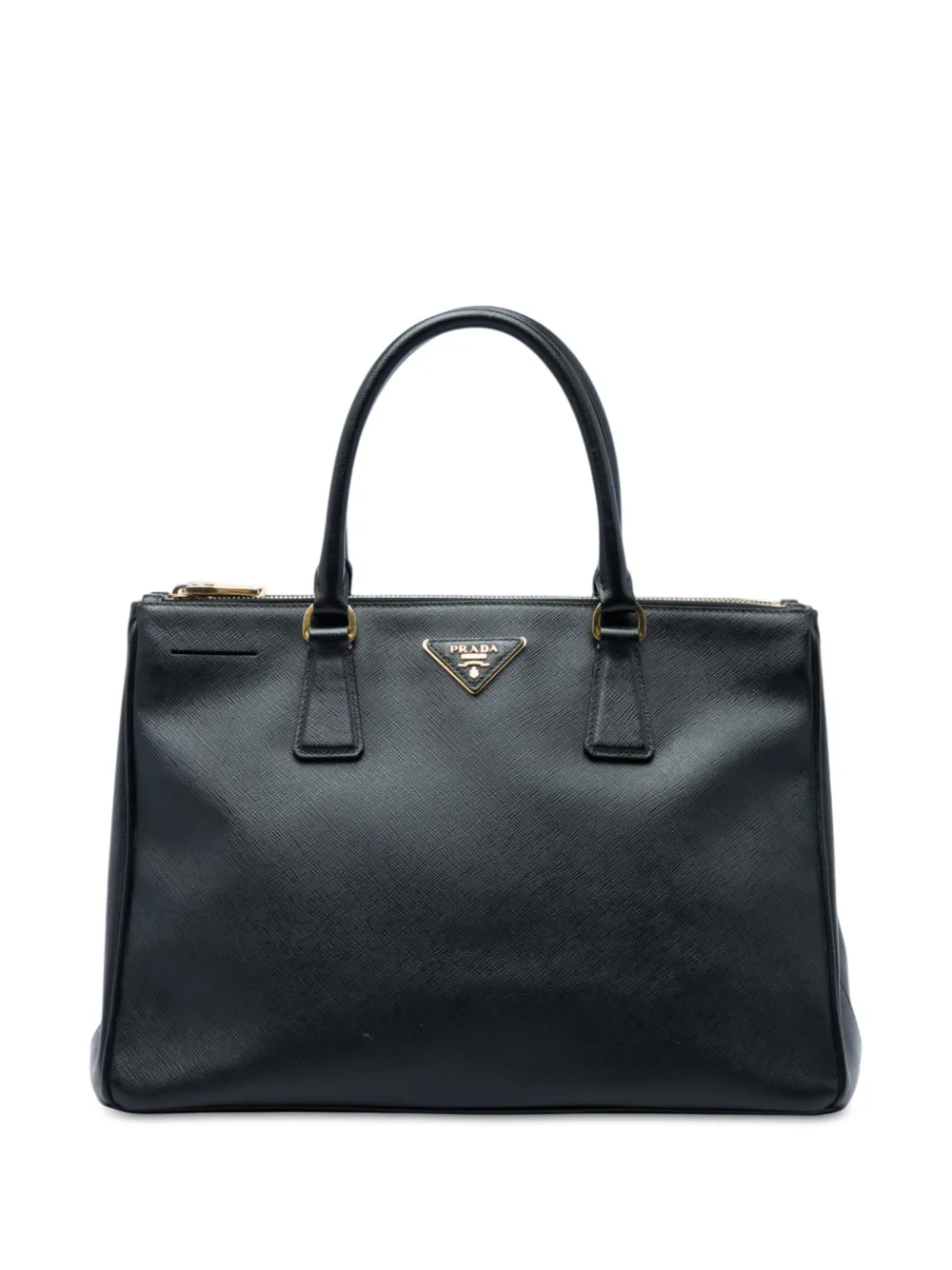 Prada Pre-Owned 2010-2026 Medium Saffiano Lux Galleria Double Zip satchel - Nero