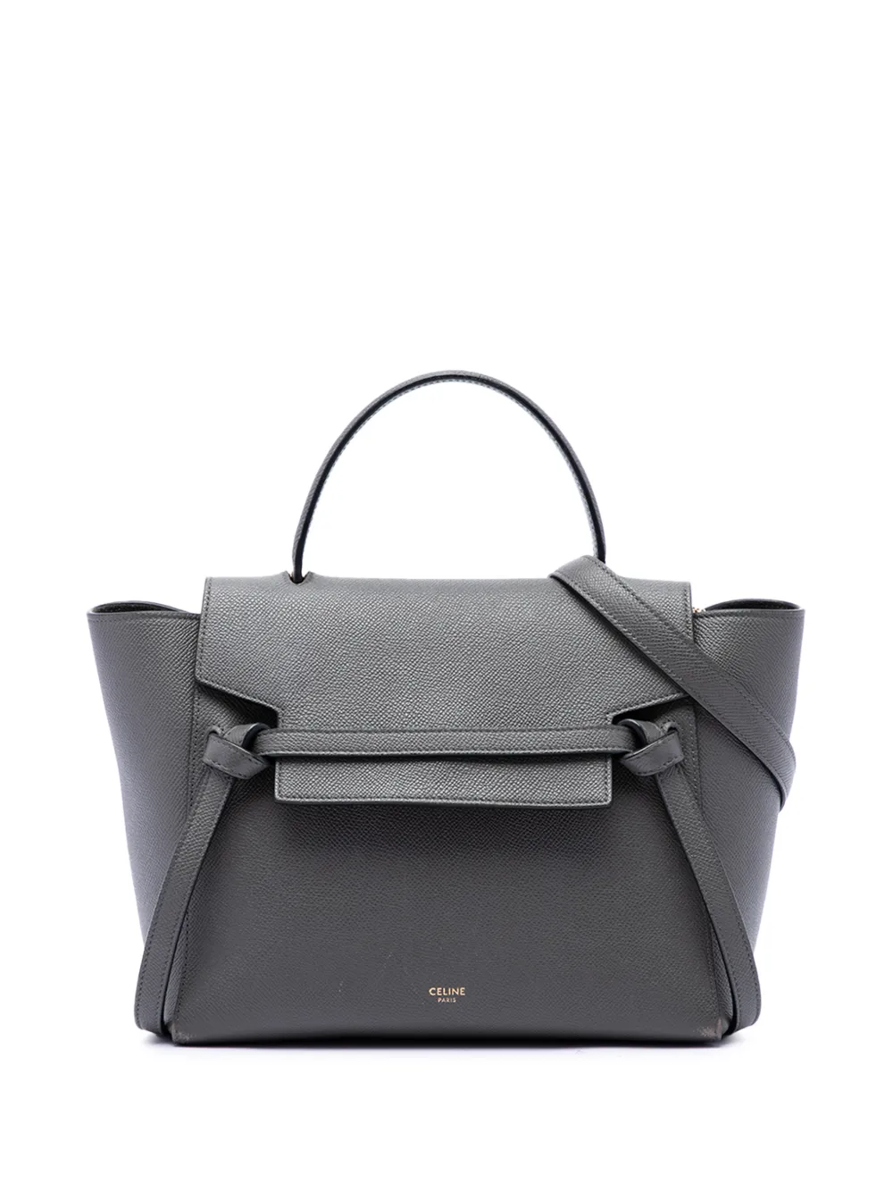 Celine Pre-Owned 2019 Micro Grained Calfskin Belt Bag satchel - Grigio